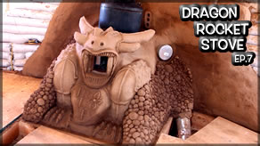 Weekly Peek | Dragon Rocket Stove Mass Heater Ep7 | Dragon Sculpting