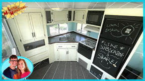 RV Kitchen Countertop Refinish, Trim & Ceiling Paint | Weekly Peek Ep305