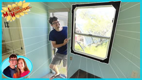 Custom RV Window Trim & Bathroom Cabinet Distress Paint | Weekly Peek Ep309