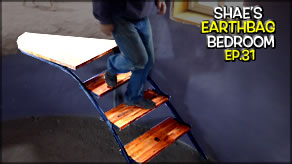 Building Interior Stairs & Burlap Ceiling Finish | Shae's Earthbag Bedroom Ep31 | Weekly Peek