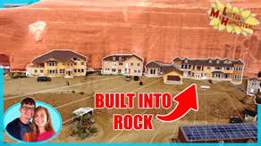 Cave Houses - Homes Built Into Giant Rock Walkthrough | Weekly Peek Ep327