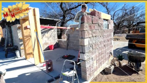 Completing the Block Wall w/ Bottle Window on Shop Build! | Weekly Peek Ep349
