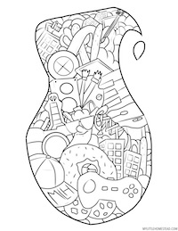 Bree Collage Coloring Page