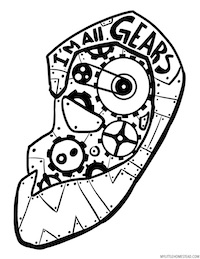 Im All Gears Coloring Page