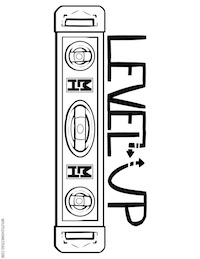 Level Up Coloring Page