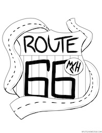 Route 66 Coloring Page