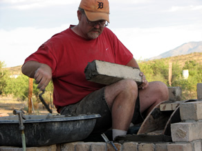 Motaring the brick