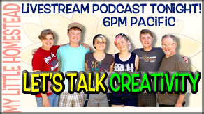 LIVESTREAM Podcast Tonight! Let's Talk Creativity