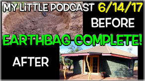 My Little Podcast MusArt Studio | Underground, Earthbag Building Completion!