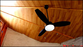 How to install laminate flooring on the ceiling for a wood ceiling look