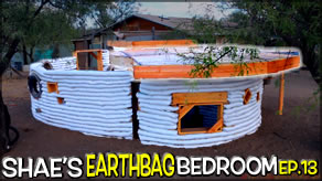 Decking/Sheeting for Patio Roof Construction | Shae's Earthbag Bedroom Ep13 | Weekly Peek