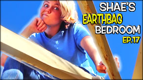 Reciprocal Roof Frame Construction Complete!  | Shae's Earthbag Bedroom Ep17 | Weekly Peek