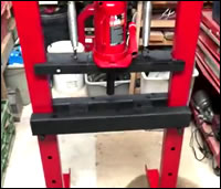 How to Make a Cheap Hydraulic Press for Auto Mechanics and more!