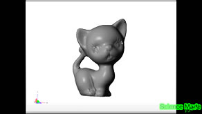 3d print model of a kitty cat