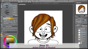 How I Digitally Draw & Color Cartoon Hair in Manga Studio 5 (Hair Tutorial)